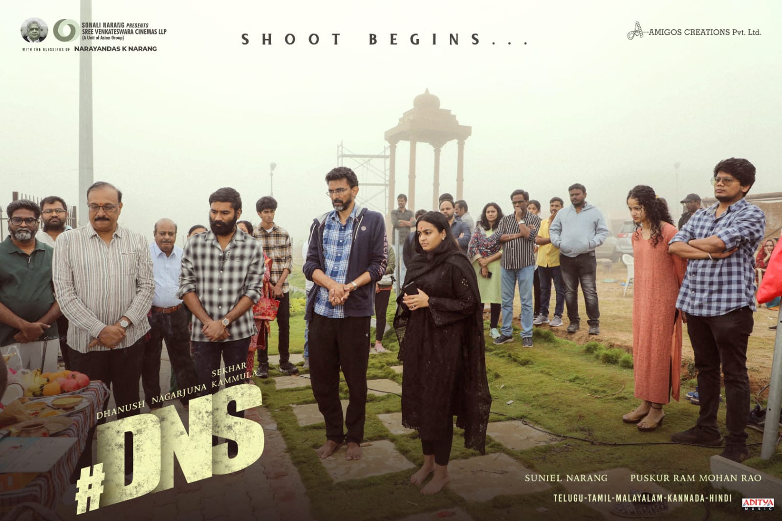 Finally Dhanush, Nagarjuna And Sekhar Kammula DNS Shoot Begins ...